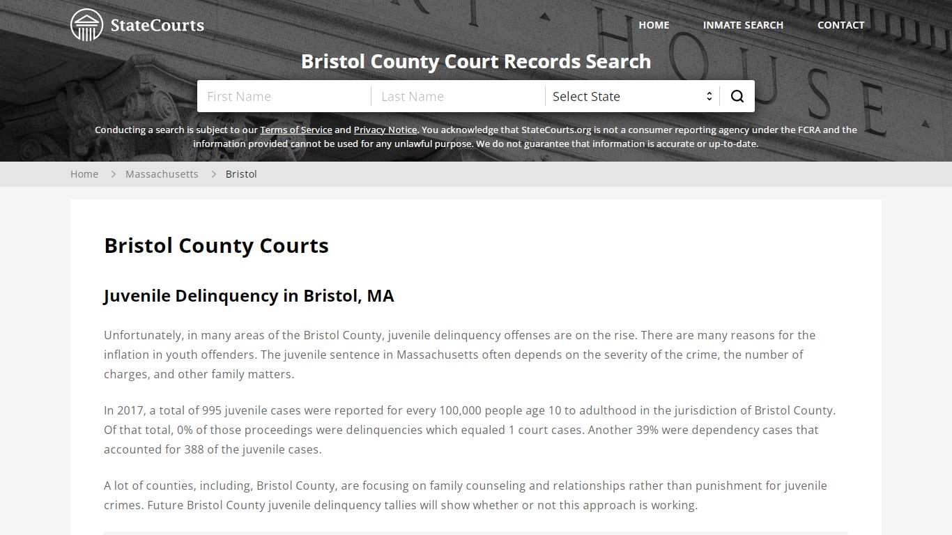 Bristol County, MA Courts - Records & Cases - StateCourts